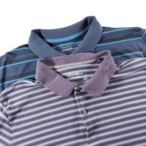 2x Eddie Bauer Men's Polo Shirts Sz TXL